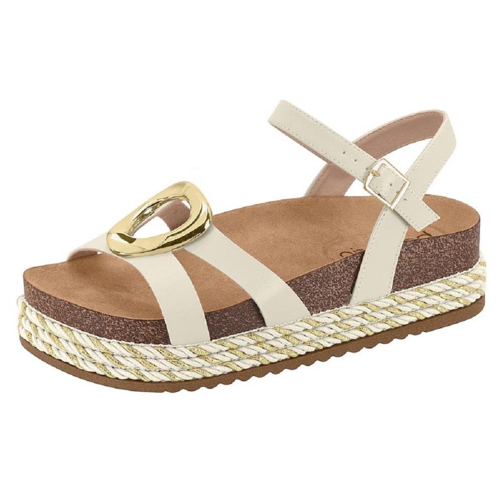 SANDALIA BEIRA RIO PLATAFORMA REF 8546.207.9569 FEMININO Branco 4