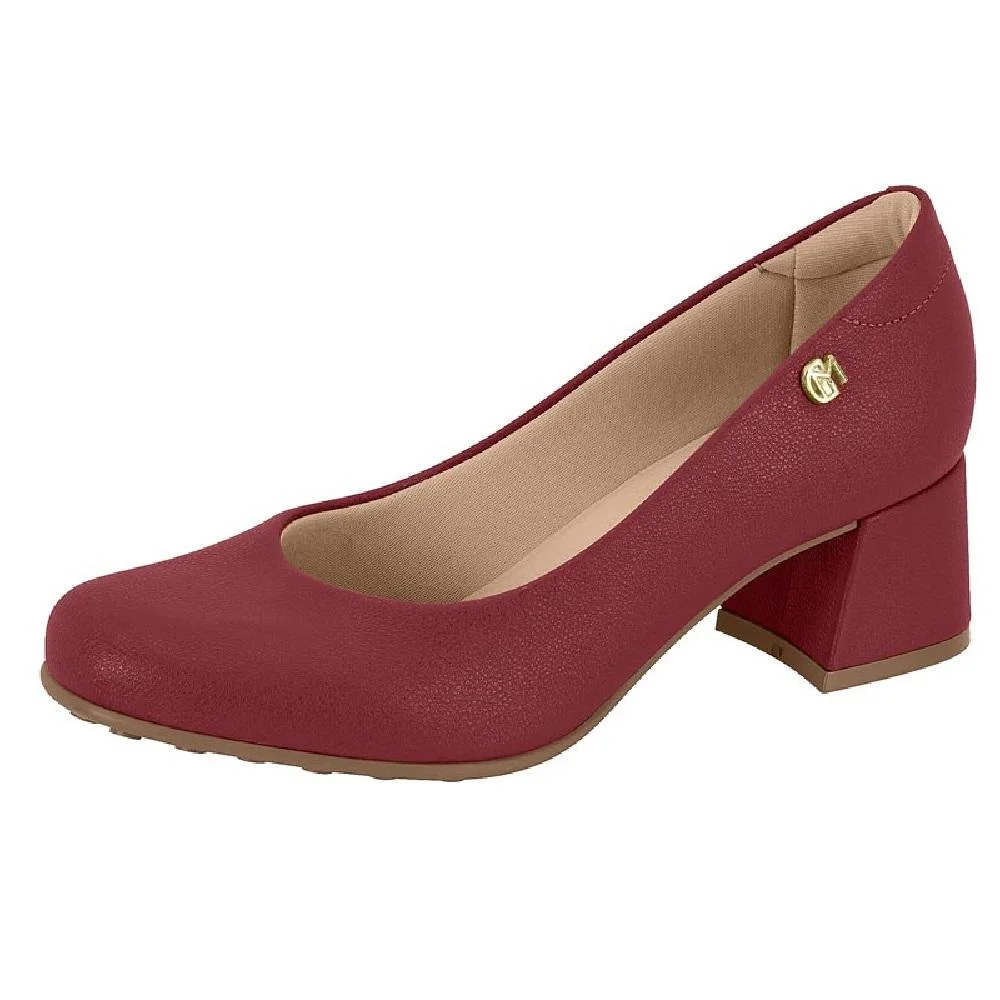 SAPATO MODARE SALTO BLOCO REF 7373.100.21736 FEMININO Vinho 2