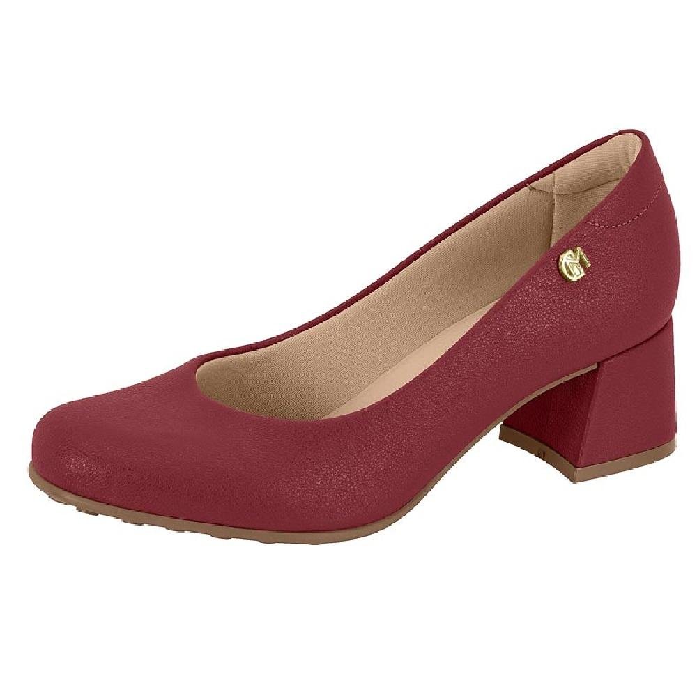 SAPATO MODARE SALTO BLOCO REF 7373.100.21736 FEMININO Vinho 2