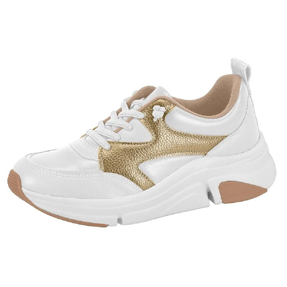 TENIS MORADE CASUAL REF 7401.108.31371 FEMININO Branco/Dourado 4