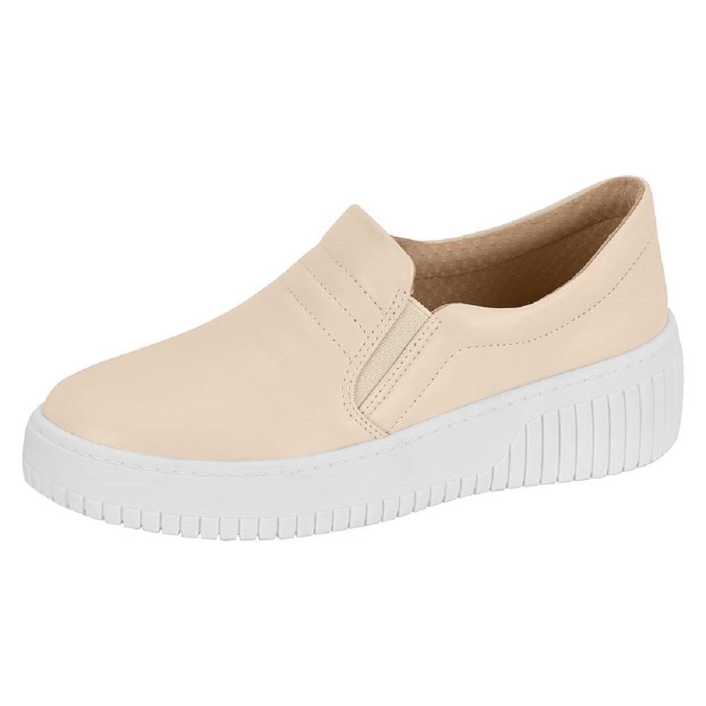 TENIS BEIRA RIO SLIP ON REF 4316.101.9569 FEMININO Creme 4
