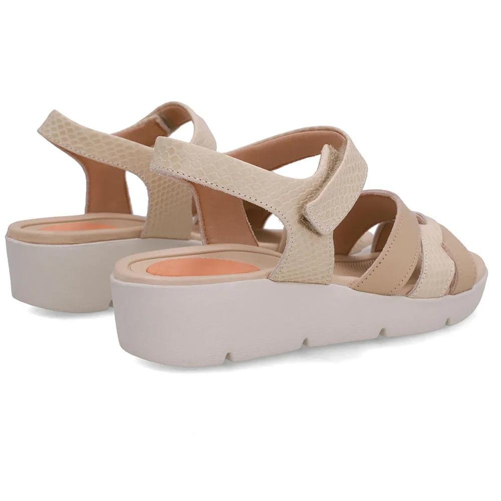 SANDALIA USAFLEX ULTRACONFORTO REF AL43018 FEMININO Bege 4