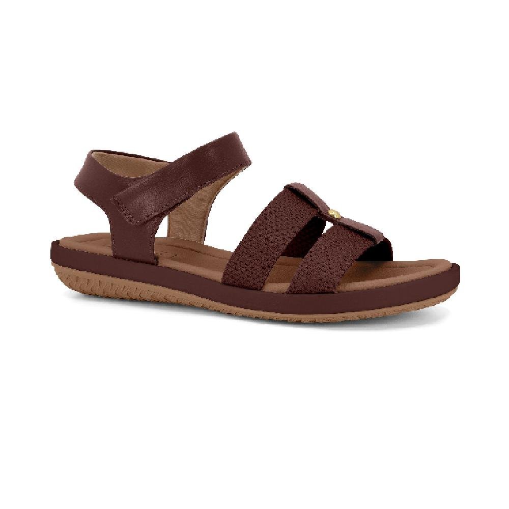 SANDALIA USAFLEX ULTRACONFORTO REF AO25005 FEMININO Marrom 3