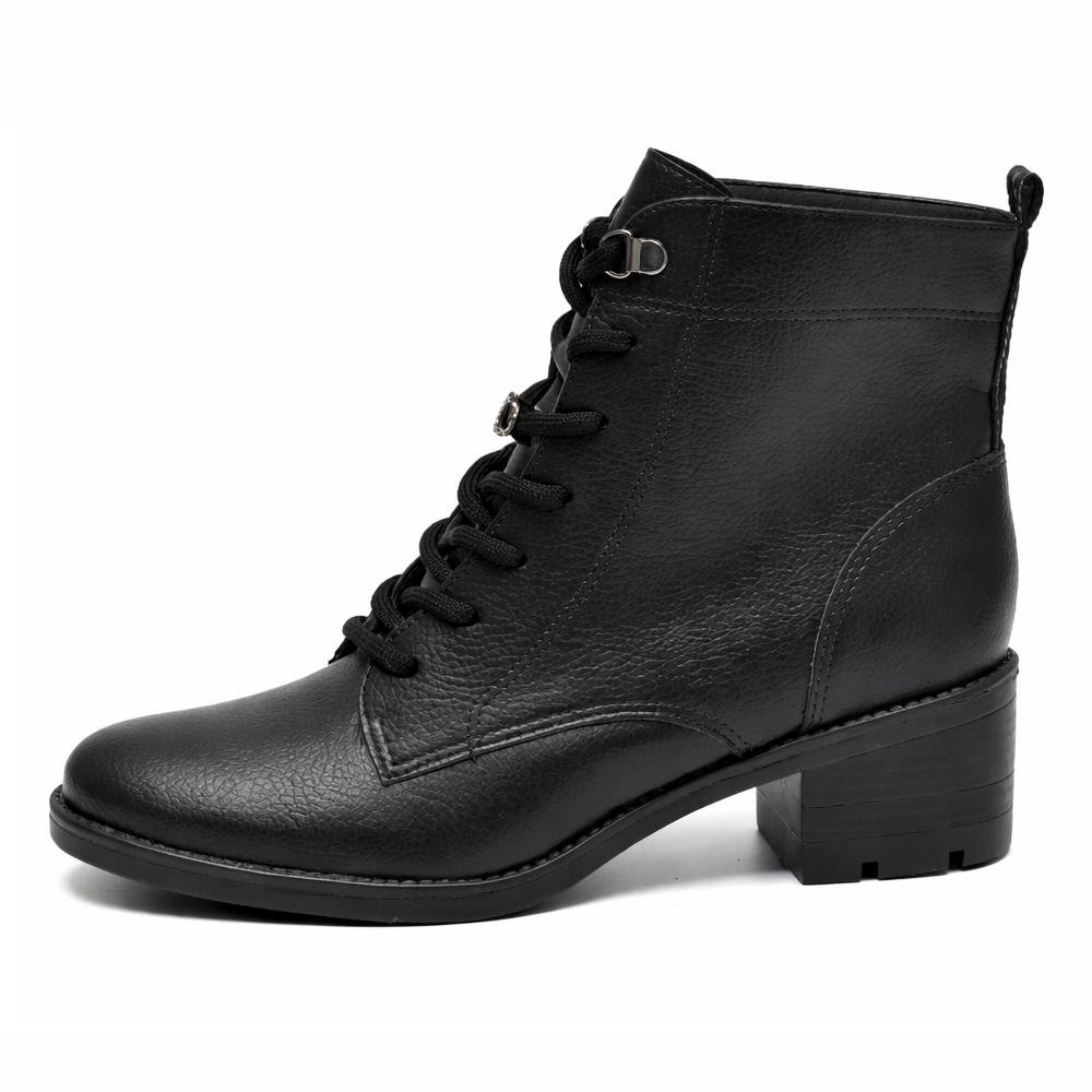 BOTA VIA MARTE COTURNO REF 002-002-01 FEMININO Preto 2