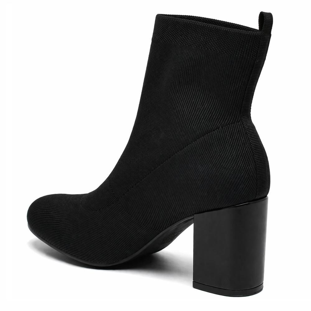 BOTA VIA MARTE SALTO BLOCO REF 024-022-01 FEMININO Preto 3