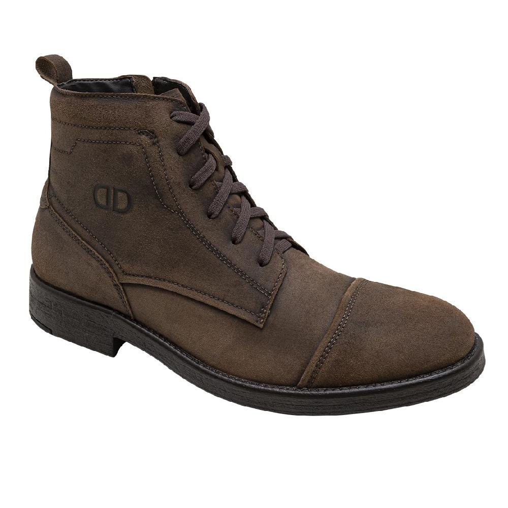 BOTA DEMOCRATA DUST COURO CASUAL REF 626102 MASCULINO Marrom 3