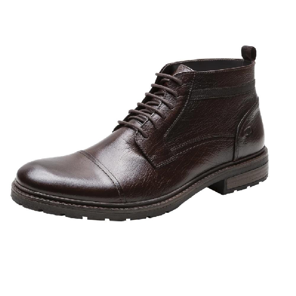 BOTA DEMOCRATA ASTRO COURO REF 301102 MASCULINO Marrom 2