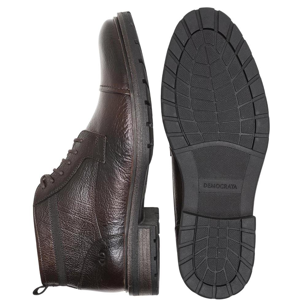 BOTA DEMOCRATA ASTRO COURO REF 301102 MASCULINO Marrom 5