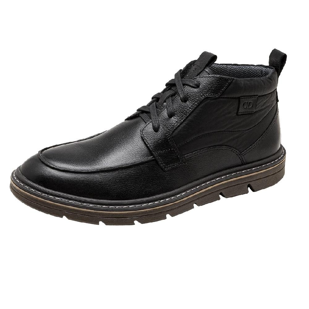 BOTA DEMOCRATA JEFF COURO CANO CURTO REF 604104 MASCULINO Preto 4