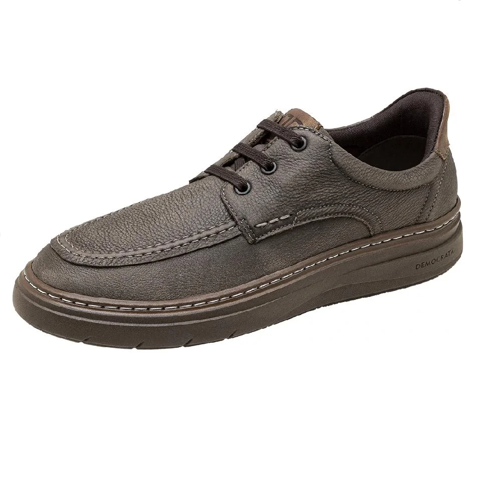 SAPATO DEMOCRATA GRID CALCE FACIL REF 240002 MASCULINO Cinza 2