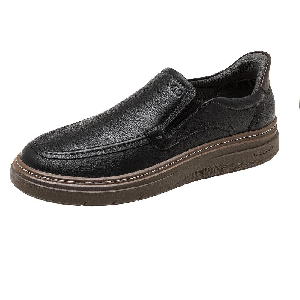 SAPATO DEMOCRATA GRID CALCE FACIL REF 240003 MASCULINO Preto 2