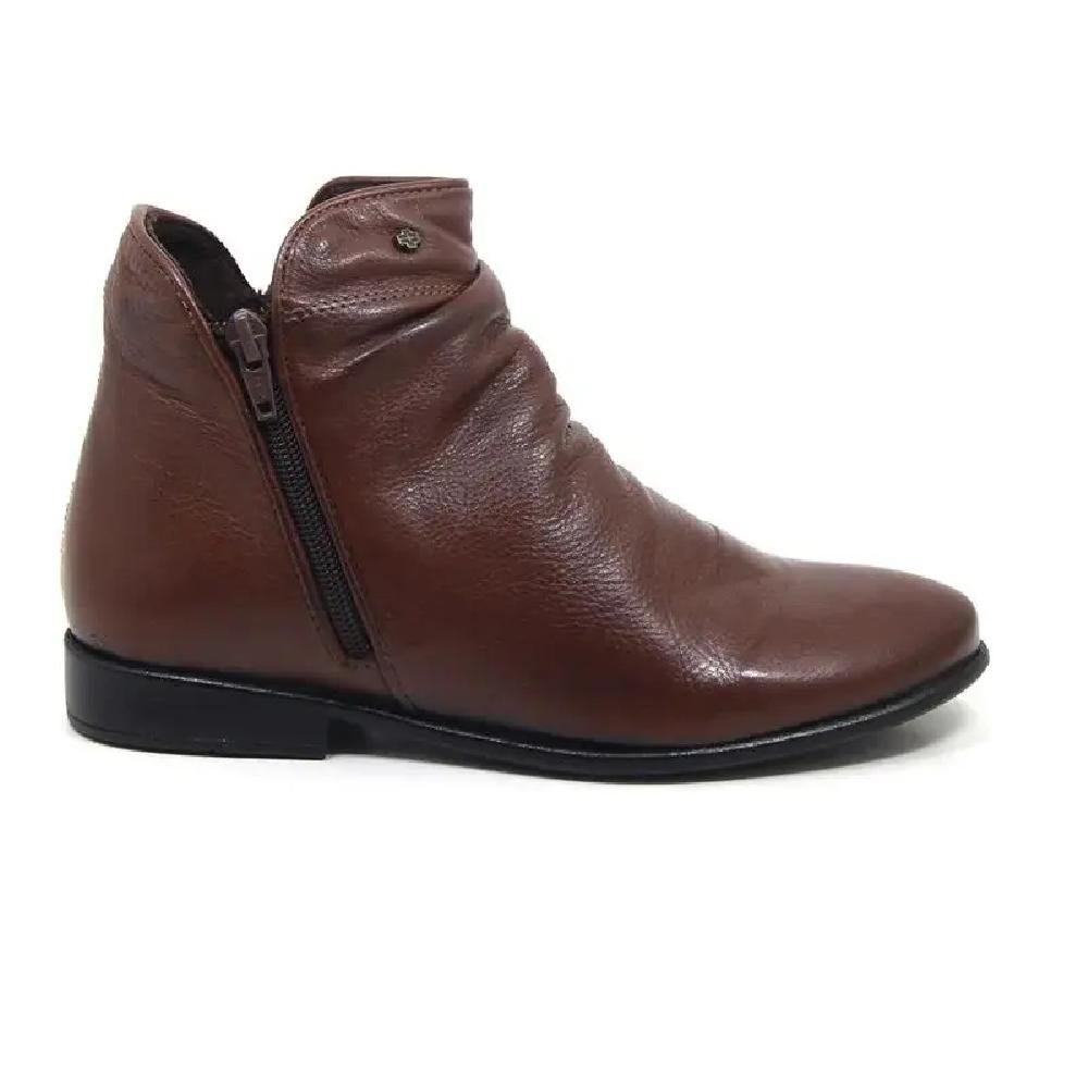 BOTA PERLATTO LUNA  CANO CURTO REF LUN679E FEMININO Marrom 3