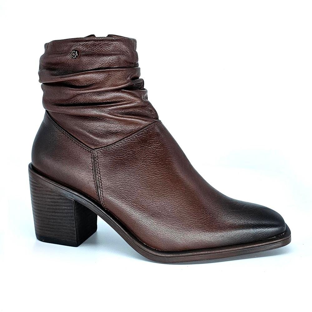 BOTA PERLATTO RUGAS  SALTO BLOCO REF KAR004 FEMININO