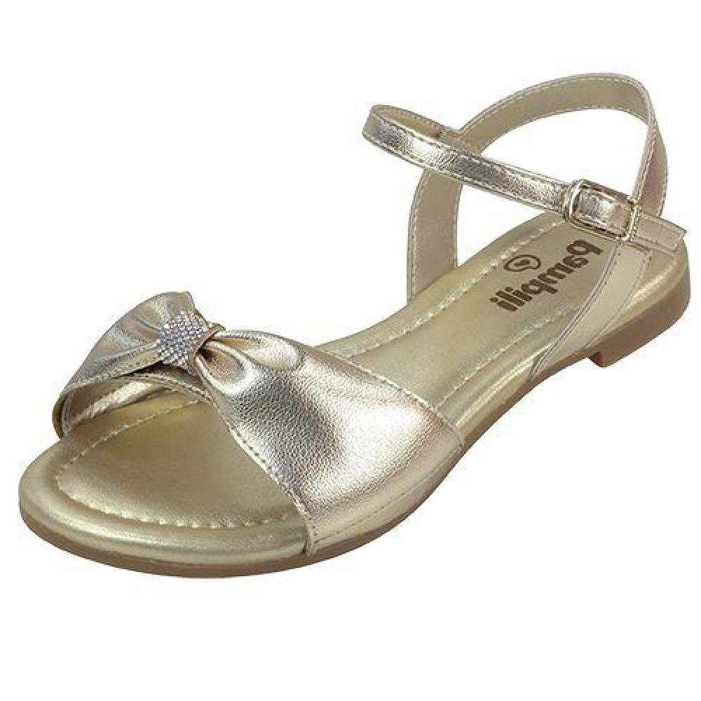SANDALIA PAMPILI IRIS LAÇO REF 725044000 MENINA Dourado 4