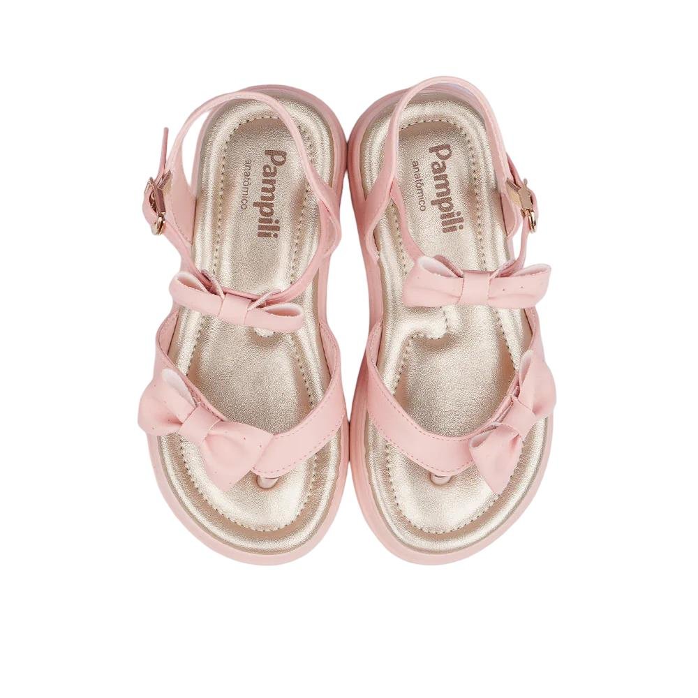 SANDALIA PAMPILI SAND FLOWER LAÇO REF 702064000 FEMININO Rosa 3