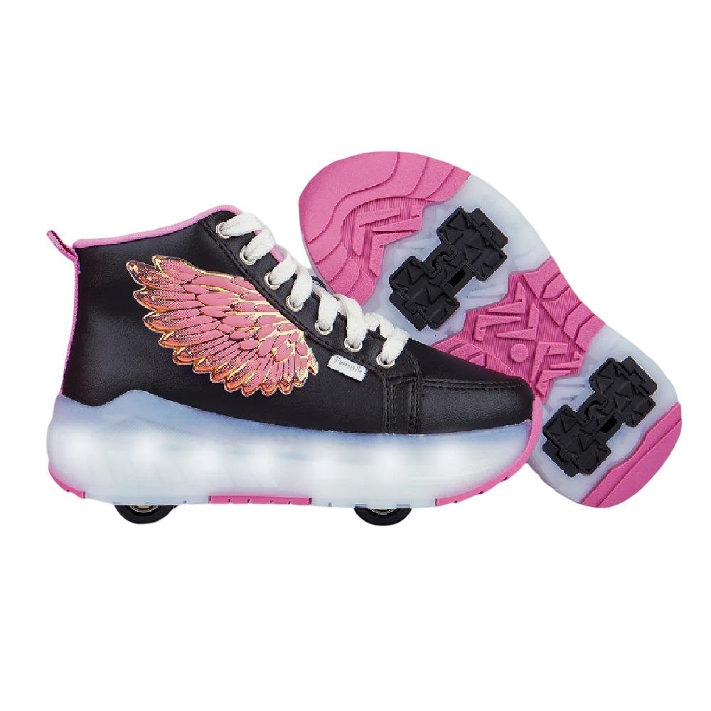 TENIS PAMPILI FLY RODINHA LUZES REF 782001000 MENINA Preto 3