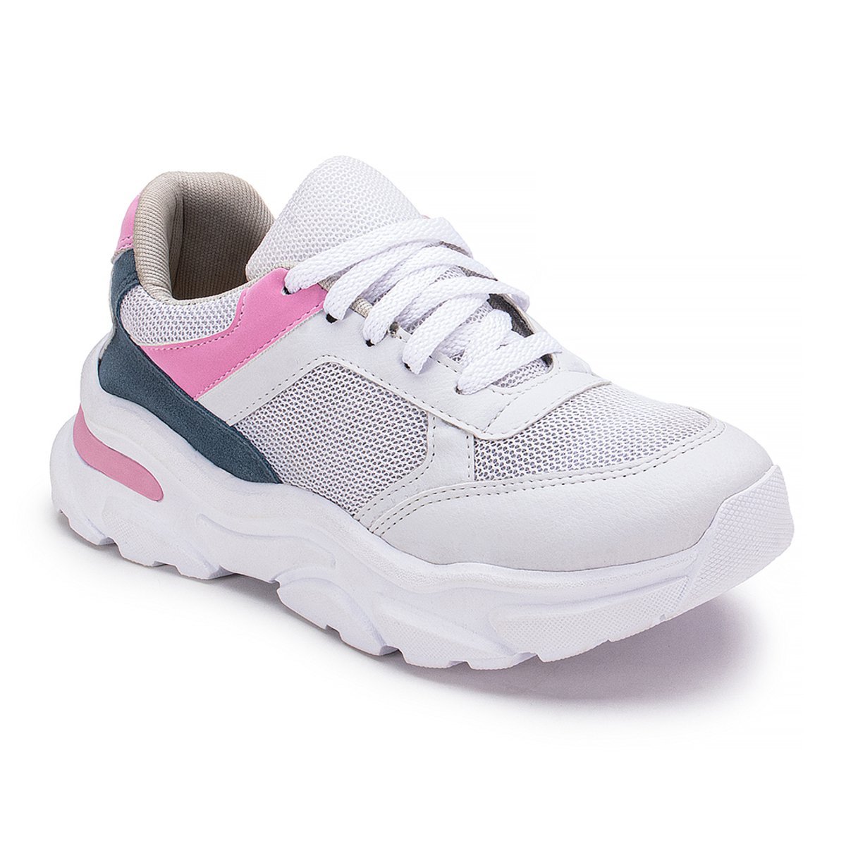Tenis Cloe Feminino Esportivo Caminhada Fitnes GuGi Solado Antiderrapante Leve 621-GG Branco 4