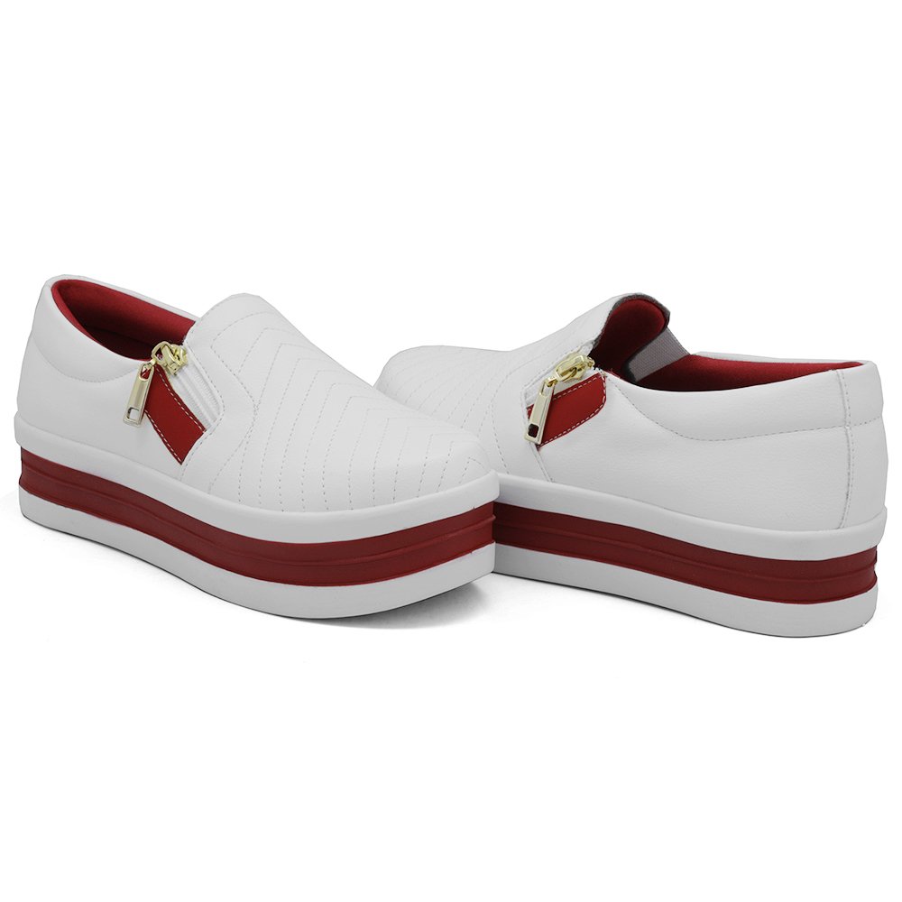 Tênis Feminino Moda Casual Calce Fácil Linha Conforto Moderno