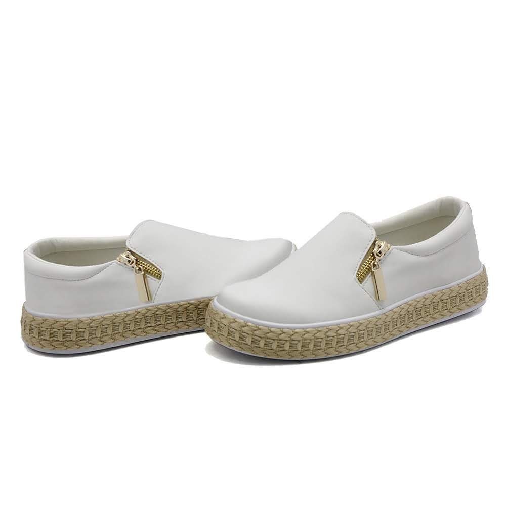 Slip On Dk Use Shoes LISO FEMININO Feminino 4502 Branco 3