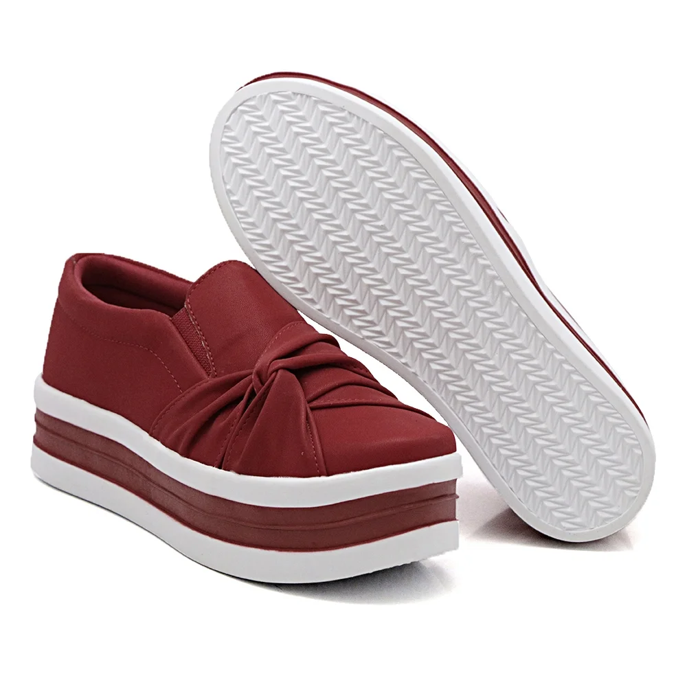 Slip On Dk Use Shoes TENIS FASHION Feminino 4502 Vermelho 3
