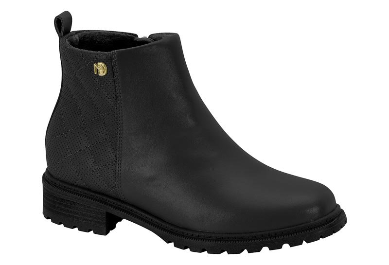 Bota Modare Ultraconforto micro perfuros cano baixo Preto 1