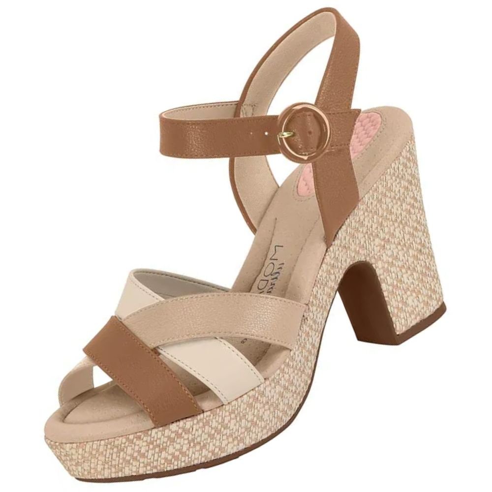 Sandália Feminina Modare Salto Alto Bege 2