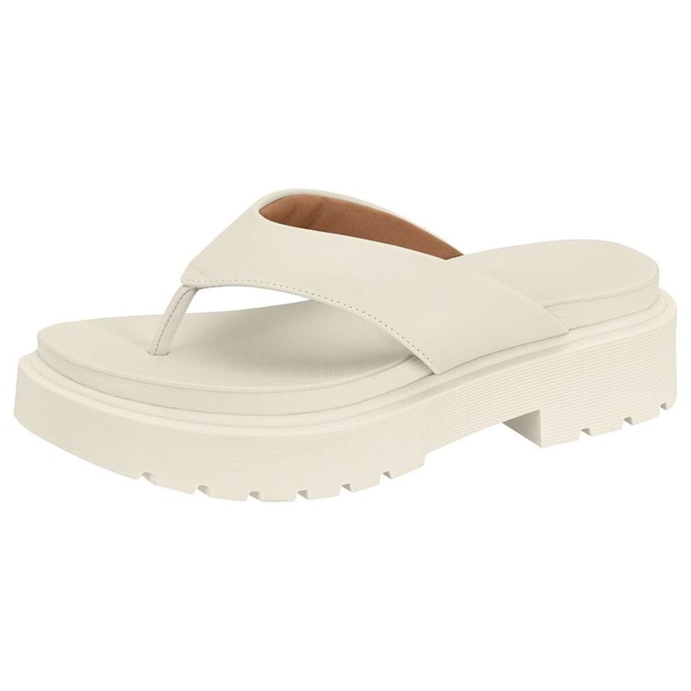 Chinelo Plataforma Vizzano Flatform Branco 2