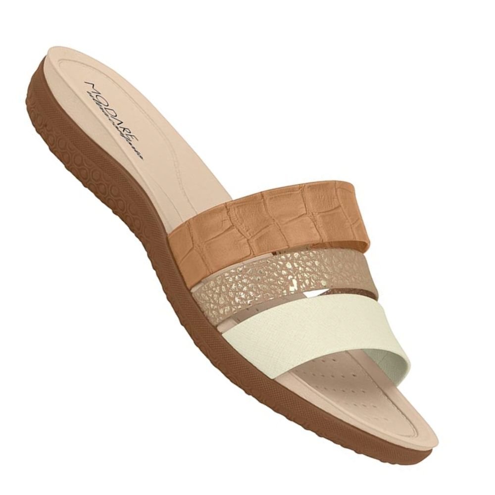 Chinelo Modare Ultraconforto Ortopedico 3 Tiras Marrom 2