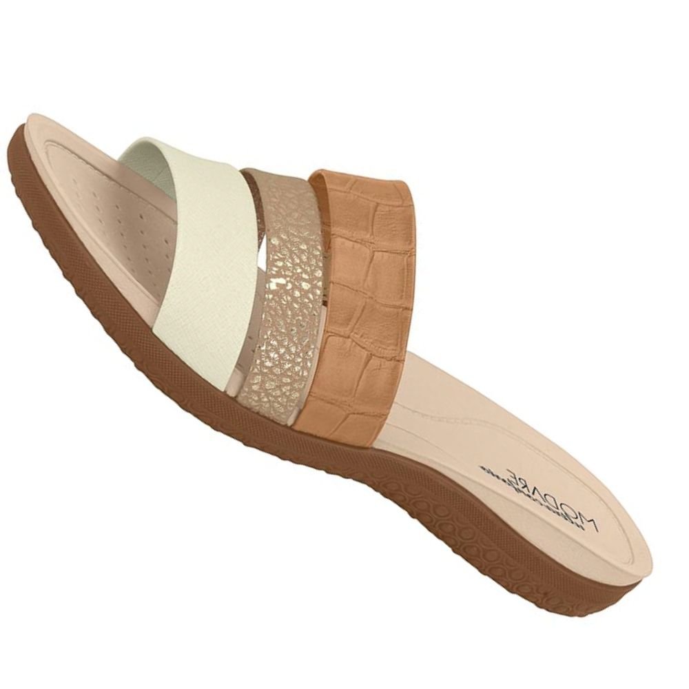 Chinelo Modare Ultraconforto Ortopedico 3 Tiras Marrom 3