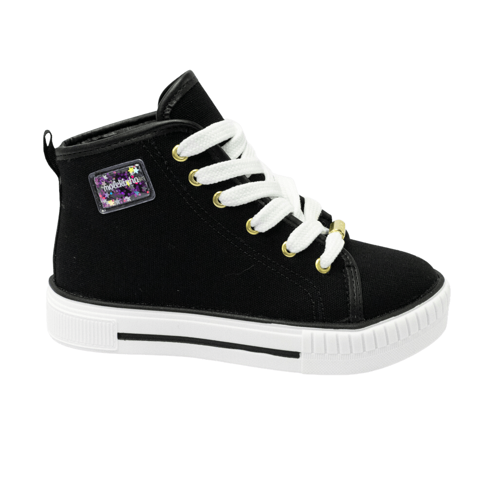 Tênis Molekinha Cano Longo Lona Sider