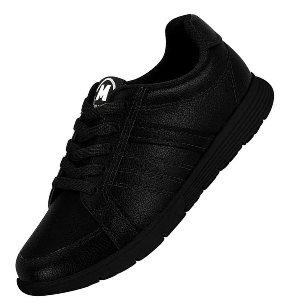 Sapato Casual Molekinho Infantil Cadarço Preto 3