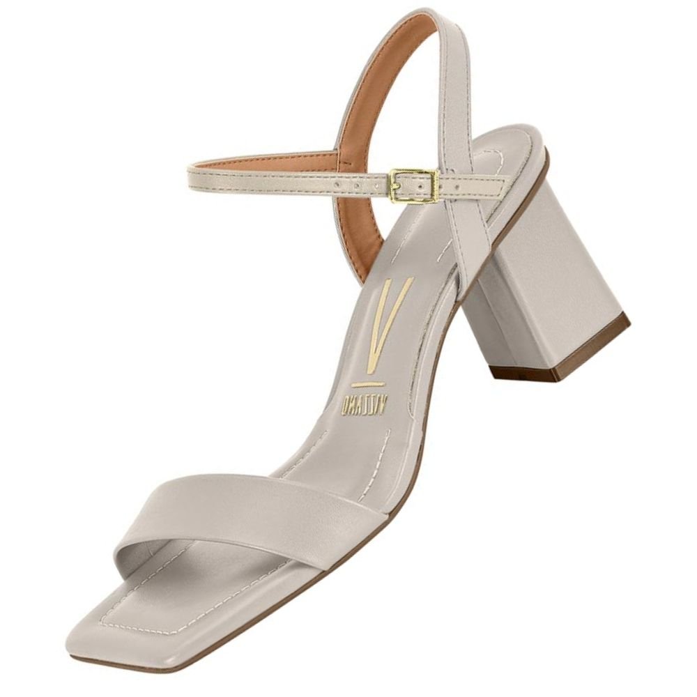 Sandalia Vizzano Pelica Salto Quadrado Cinza 3