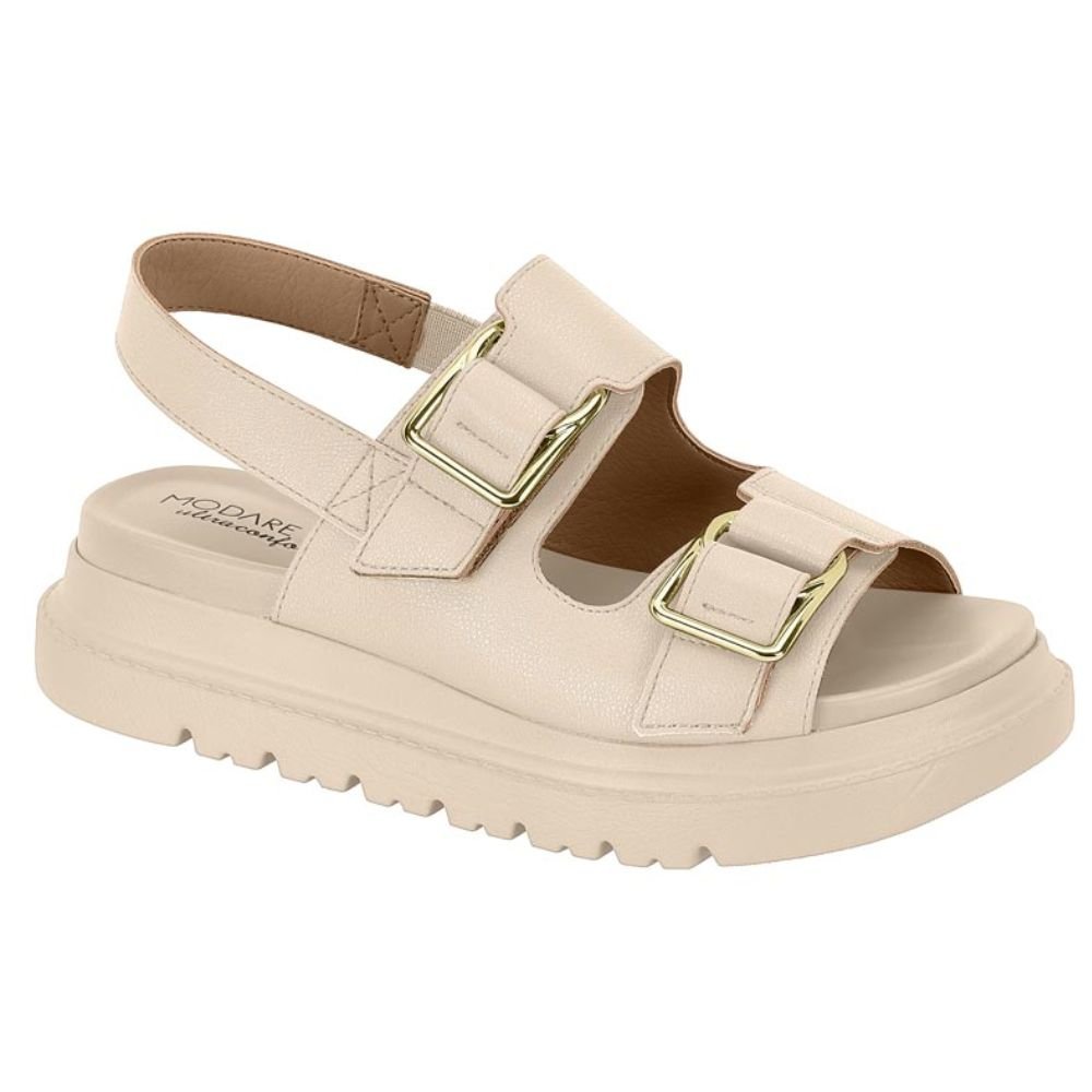 Sandália Papete Velcro Modare Feminina