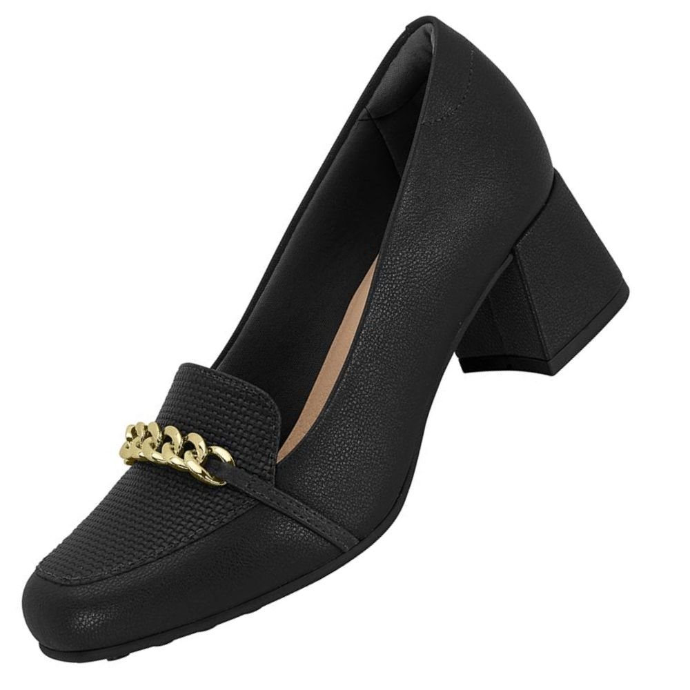 Sapato Feminino Modare Ultraconforto Salto Médio Preto 3
