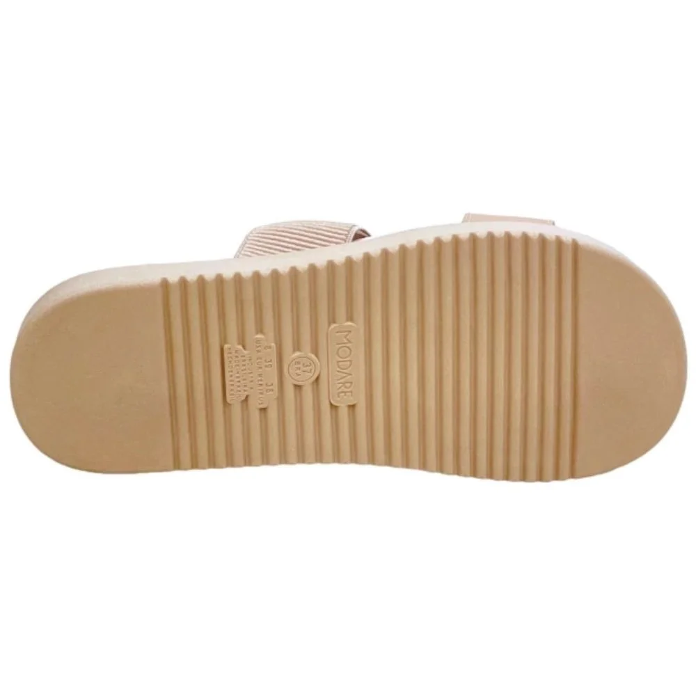 Tamanco Modare Tira Dupla Pedraria Bege 4