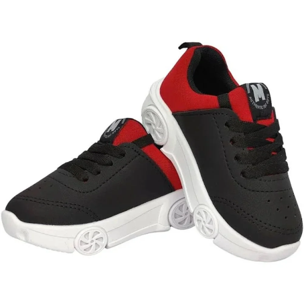 Tênis Molekinho Napa Carrinho com Led Preto/Verm Preto/Vermelho 4