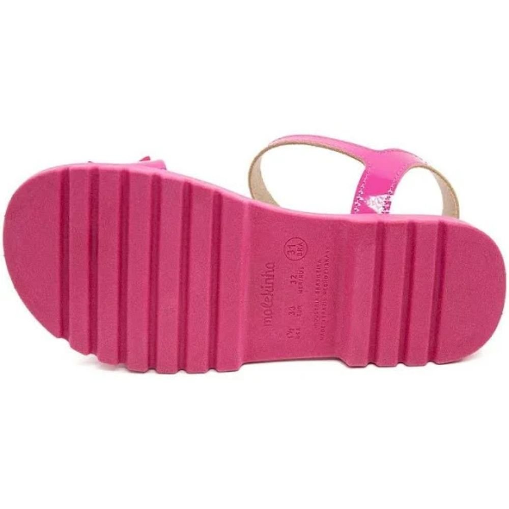 Sandália Molekinha Verniz Premiun Pink Pink 3