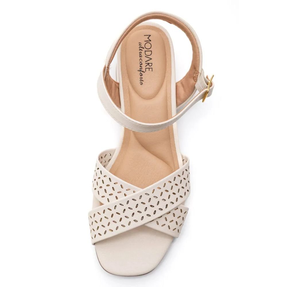 Sandália Modare Ultra Conforto Feminino Branco 2
