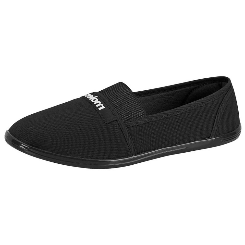 Sapatilha Moleca Feminina Elastico e Pano Brim Sider Preto 2