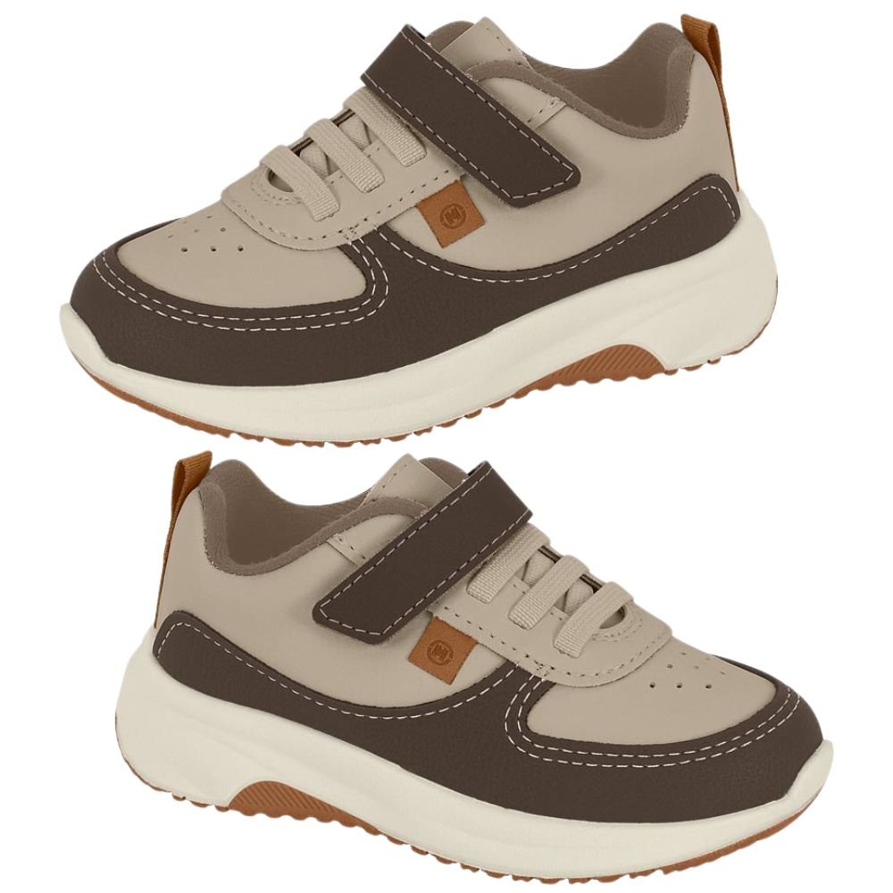 Tênis Infantil Molekinho Calce Facil Casual Marrom 3