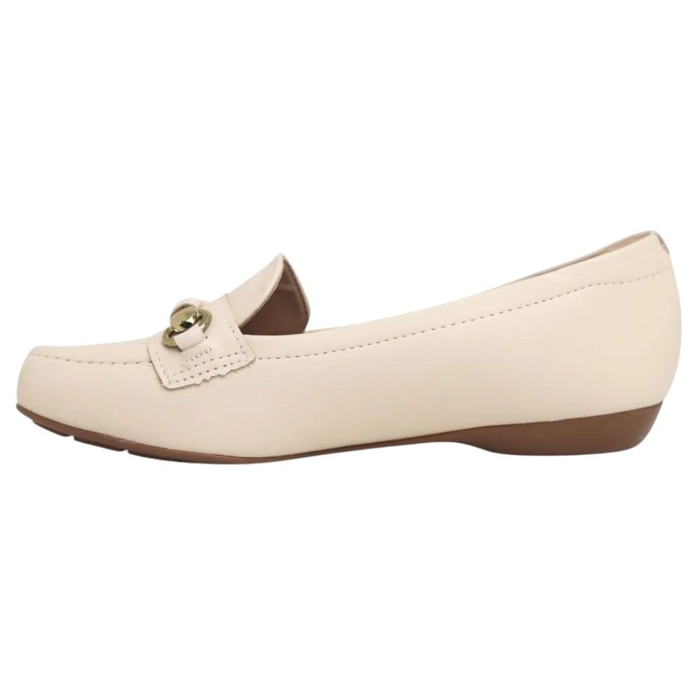 Sapato Feminino Social Lofter Modare Conforto Leve Bege 3