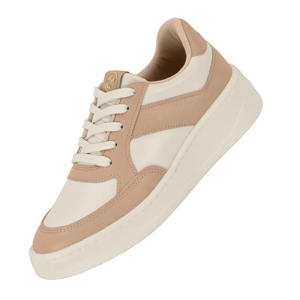 Tenis Feminino Detalhes Modare Ultraconforto Bege 3