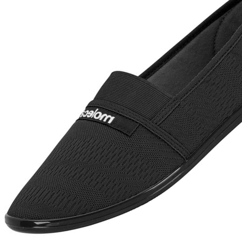 Sapatilha Moleca Feminina Elastico e Pano Orion Preto 3