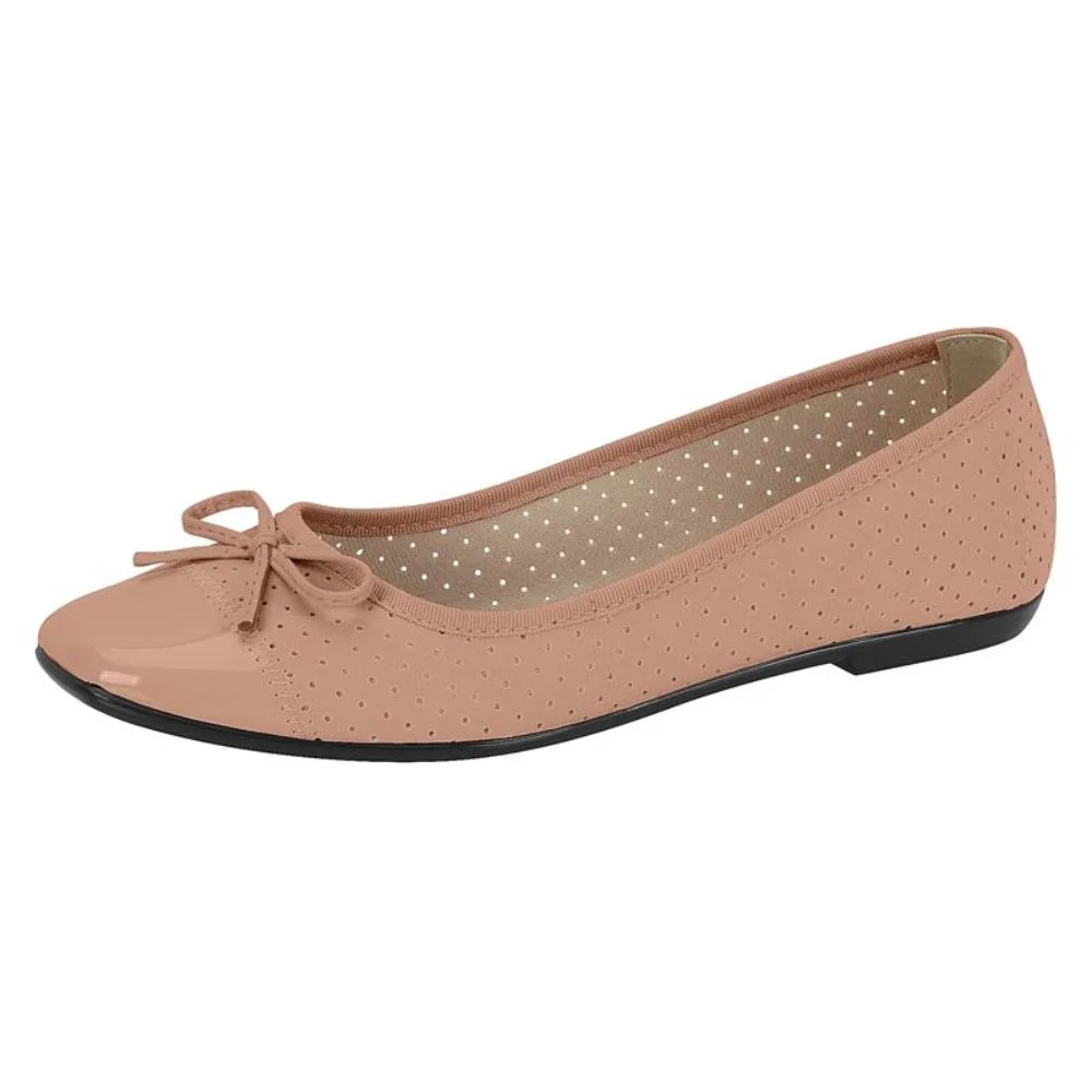 Sapatilha Feminina Moleca Laço Marrom 2