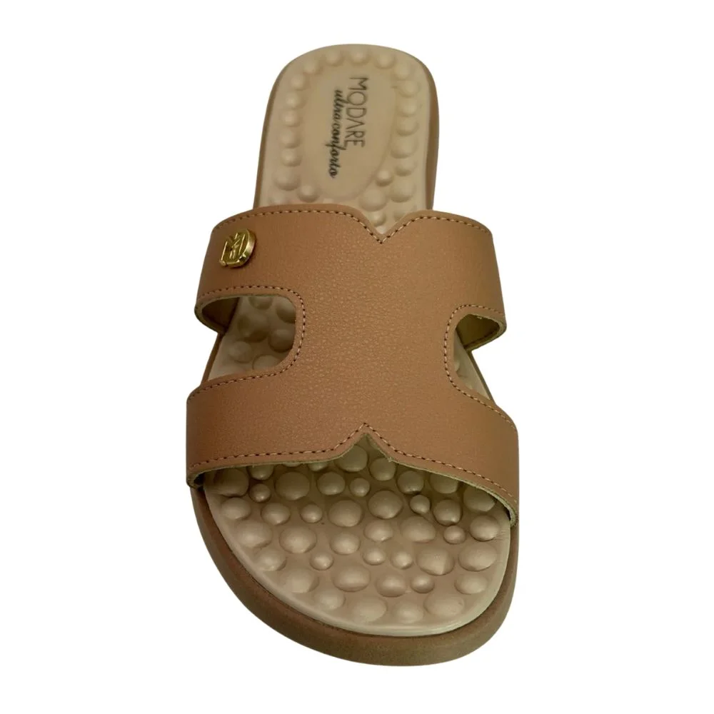 Sandalia Feminina Napa Floather Nature Bege 3