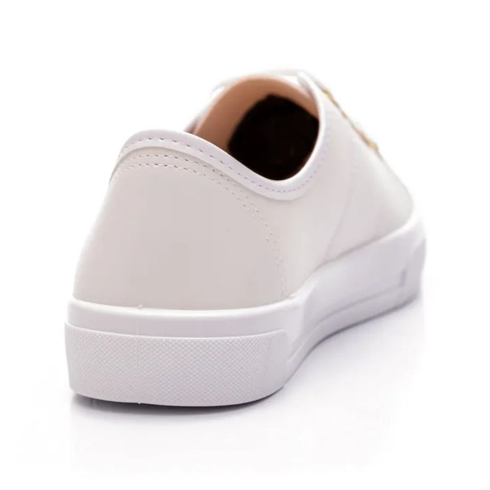 Tênis Casual Básico Feminino Moleca Branco 3