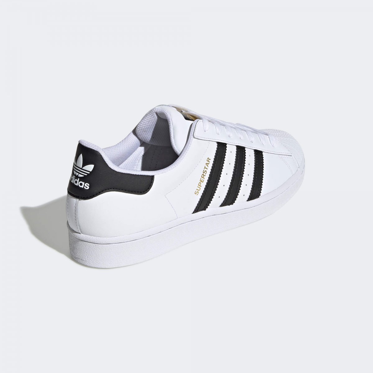 Adidas Superstar Preto Com Branco