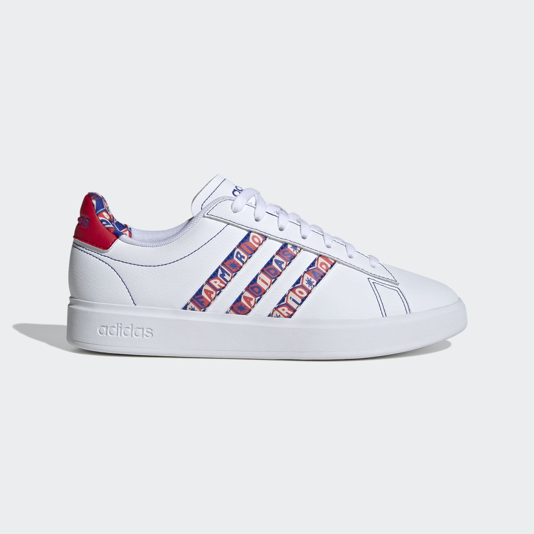 Tênis Adidas Sportswear X Farm Rio Grand Court 2.0 Branco 1