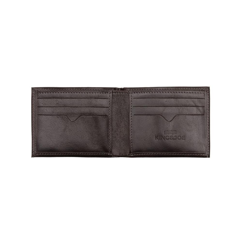 Carteira Couro Queima King E Joe Premium Marrom 2