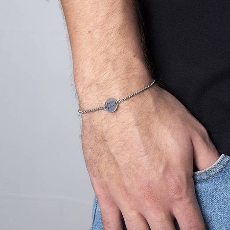 Pulseira Signo Key Design Aquarius Prata 4